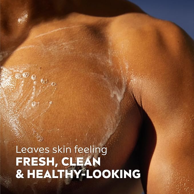 Nivea Men Maximum Hydration Body Wash for Dry Skin, Aloe Vera Enriched, 3-in-1 Moisturizing Body Wash, Face and Hair, Paraben Free, Vegan Formula, 30 Fl Oz Bottle