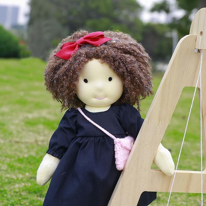 Ignacy 12" Soft Girl Rag Doll with Cute Stuffed Plush, Ideal First Doll for Babies & Toddlers