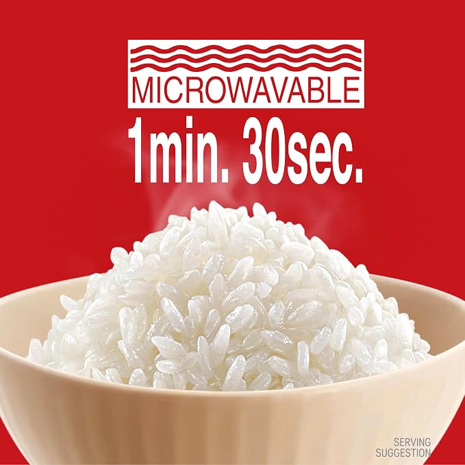 CJ Rice Cooked White Hetbahn, Gluten-Free & Vegan, Instant & Microwaveable, 7.4 Oz, 12 Count