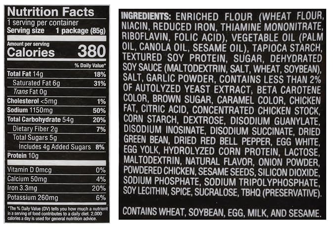 Nissin Cup Noodles Stir Fry Noodles in Sauce, Honey Sesame Chicken, 3.00 Ounce (Pack of 6)