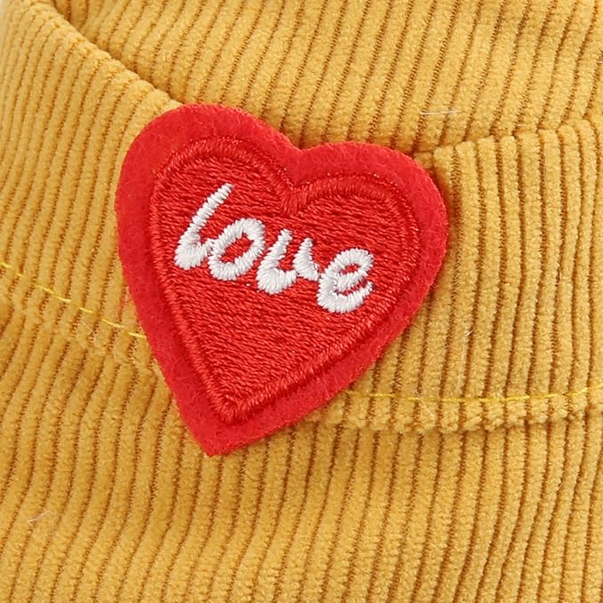 3-Piece Doll Clothes for Labubu & 17cm Dolls – Stylish Fisherman Hat Set, Kawaii Doll Outfits with Accessories for Collectors or Display - Yellow Pumpkin (No Dolls)