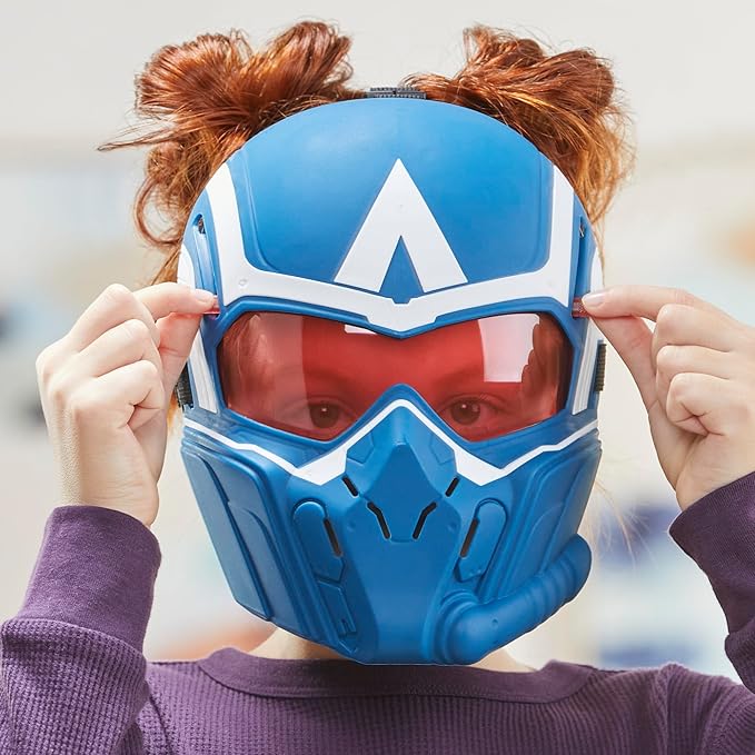 Marvel Studios Captain America Brave New World Flight Vision Mask, Roleplay Toy, Super Hero Toys for Kids 5 and Up