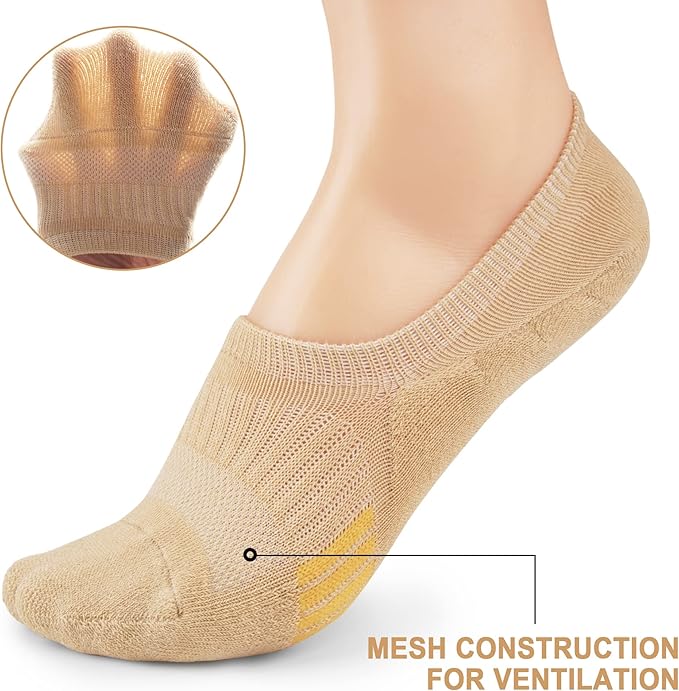 Gonii Womens No Show Socks Athletic Ankle Socks Cushioned Running Low Cut 5-8 Pairs