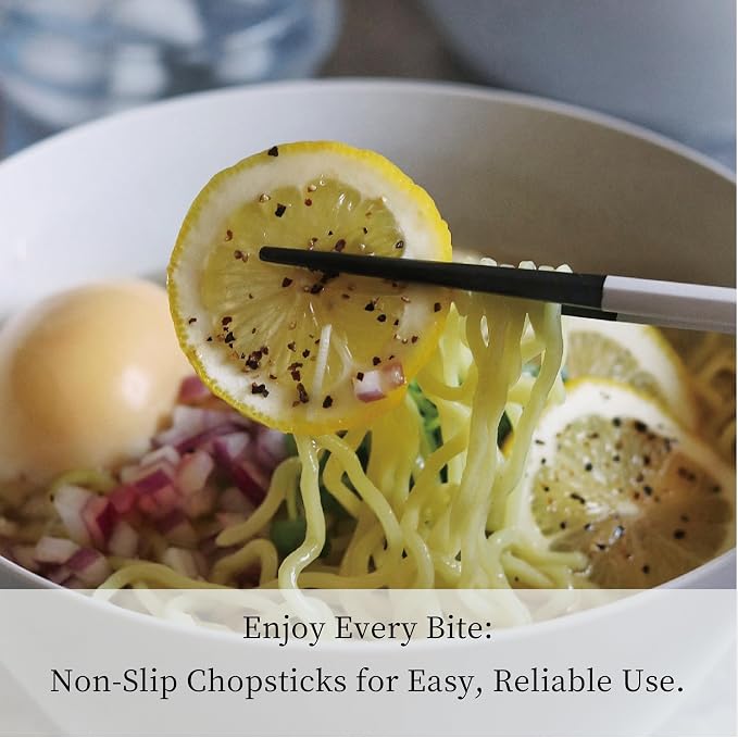 皿 ARAS Chopsticks reusable Gray 9.1 inches, made in Japan, Dishwasher-safe, Durable, Pentagon, Simple