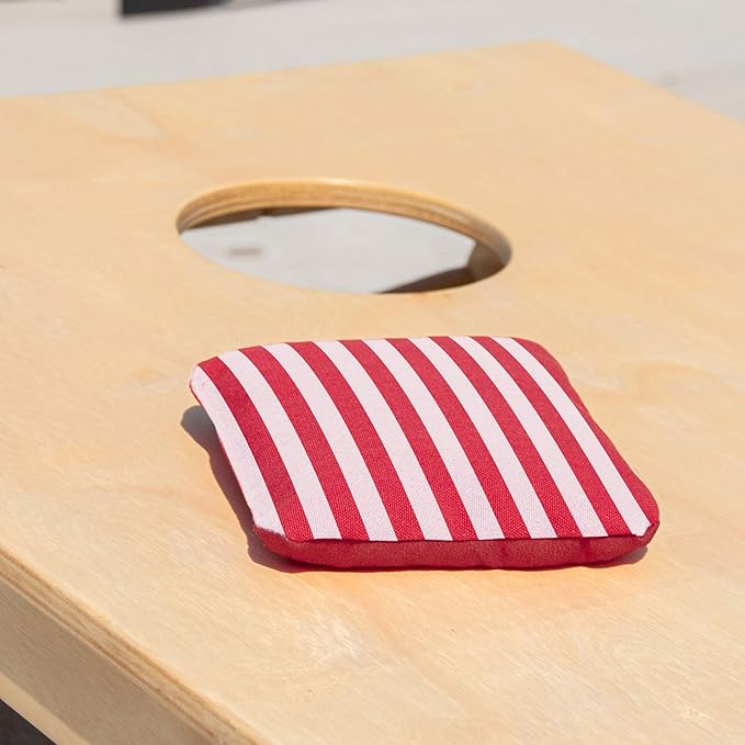 GoSports Dual Sided Cornhole Bean Bags - Slide and Stop Regulation Tournament Bean Bags, Set of 8