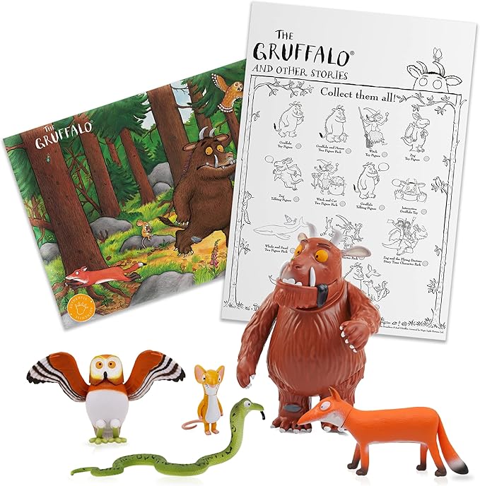 WOW! PODS Stuff The Gruffalo Story Time Family Pack Mini Play Figures | Official Toy Characters Set from The Julia Donaldson and Axel Scheffler Childrens Books and Films