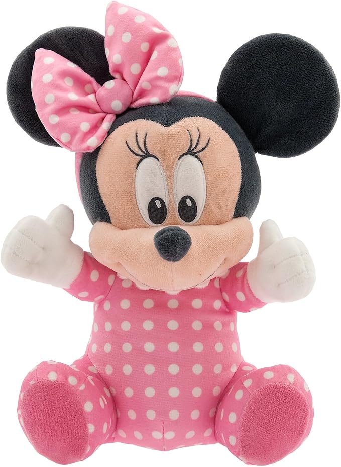 DISNEY STORE Unisex-Children Babies Collection: Minnie Mouse Plush in Swaddle with Detailed Plush Features - Official Soft Toy - Stuffed Animals for Babies - Perfect for Fans & Kids