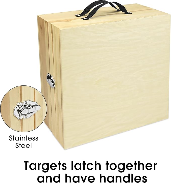 GoSports Premium Birch Wood Washer Toss Game - Portable Set Includes 2 Targets and 8 Washers - For Backyard and Outdoor Acitivies for Family and Adults