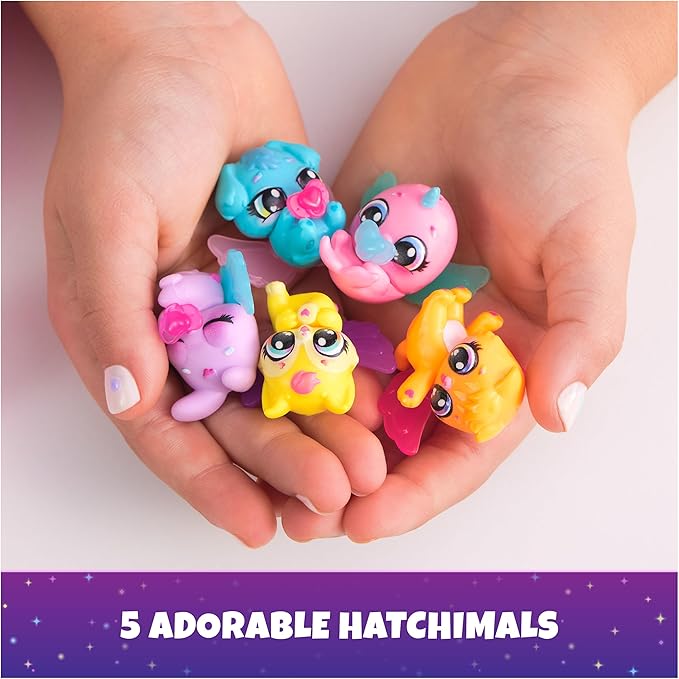 Hatchimals Alive, Neon Rainbow Spring Basket Toy (Styles May Vary), 3 Self-Hatching Easter Eggs, Fun Gift & Kids Toys for Girls & Boys Ages 3 and up