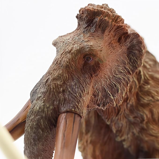 Gemini&Genius Mammoth Action Figure Toy, Woolly Mammoth Wild Animal Toy, Beautiful and Accurate Sculptures of Elephant Animal Toy Figure, Collection, Display & Play for Kids Collectors