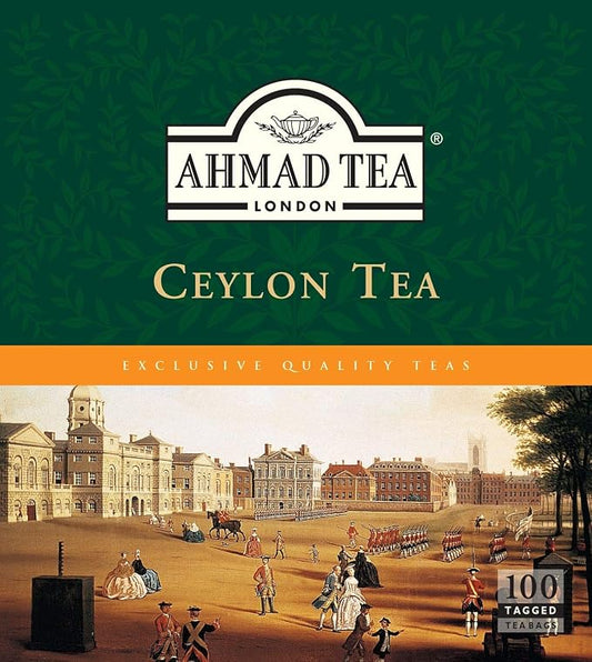 Ahmad Tea Ceylon tagged teabags, no envelopes, 100 count (Pack of 1)