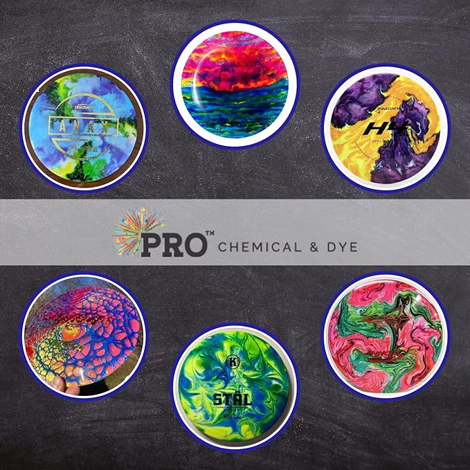 Pro Chemical Neon Lemon Zest Disc Golf Dyes | 1oz Containers | Create Beautiful Discs in Your Favorite Colors | Tie Dye Powder