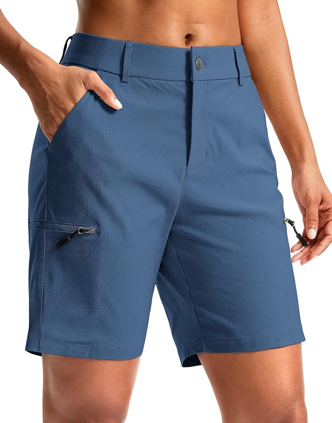 G Gradual Women's 7"/9" Hiking Cargo Shorts Quick Dry Lightweight Golf Outdoor Work Summer Travel Shorts with Pockets