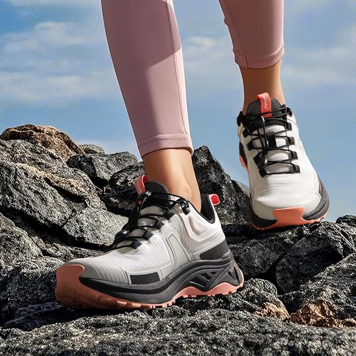NORTIV 8 Women's Lightweight Hiking Shoes Quick Lace | Outdoor Fashion Sneakers For Hiking Walking Travel And Daily Wear With Quick Lace Design Lightweight Comfort Gladiator