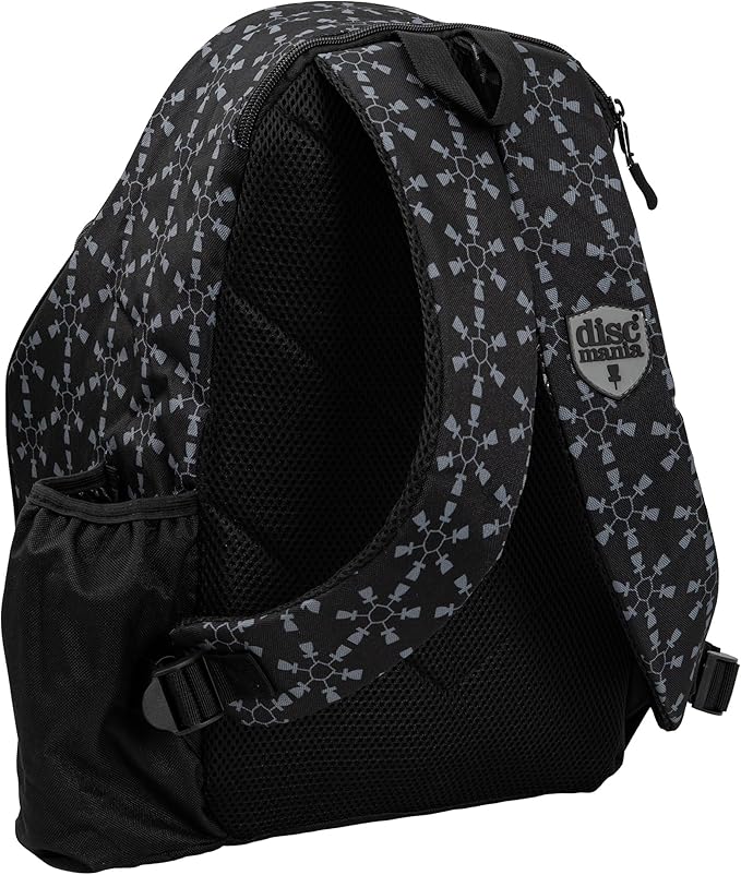 Discmania Fanatic Go Disc Golf Backpack | 18 Capacity + Top Pocket for 2 Putters | Lightweight, Durable Disc Golf Bag | Tall Side Pocket, Bottle Holder | Padded Straps & Water-Resistant Shell