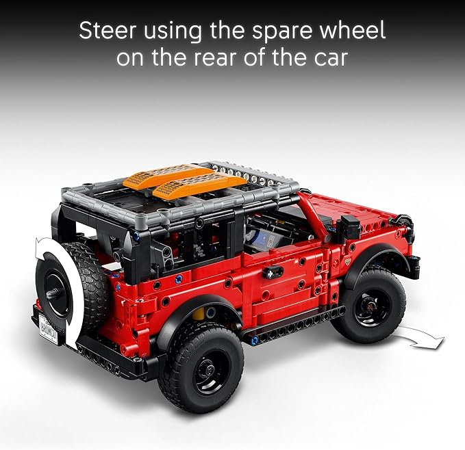 LEGO Technic Ford Bronco Kids Toy Car - Building Toy for Boys and Girls, Ages 10+ - Car Model Kit - Makes a Cool Birthday Gift for Kids - Authentic Ford Bronco Trim & Details - 42213