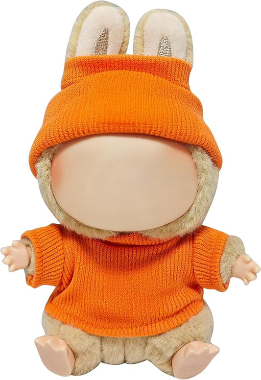 Clothes Fit for 17CM Doll, Fashion Doll Clothes Outfit Set Cute Theme Designer Toys Dress Accessories for Collector Fans Display (H Orange Set)