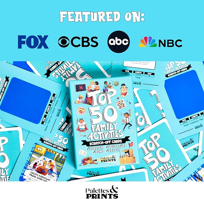 Top 50 Family Activities - 50 Fun Scratch Off Family Adventures and Family Games for Deep Bonding - Fun for Kids and Adults - Gifts for Family - Perfect for Family Fun Time & Family Night