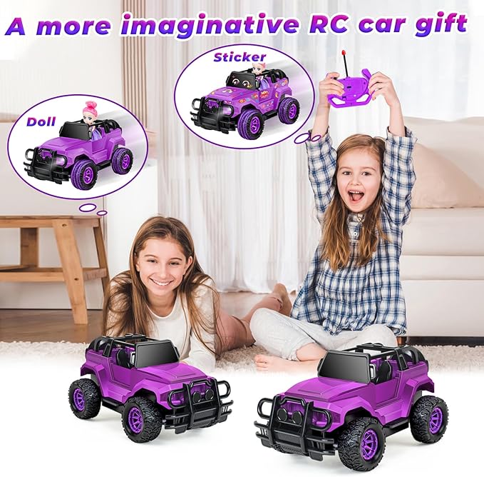 YongnKids Remote Control Car for Kids, 1:20 Scale Rc Trucks for Boys Age 4-7, Rc Truck Cars Toys for Ages 5-7 8-13 Boys Girls Birthday Gift