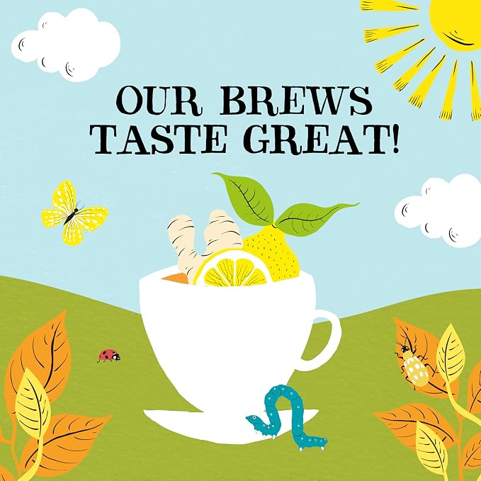Clipper Organic Lemon & Ginger Herbal Tea, Caffeine Free, 200