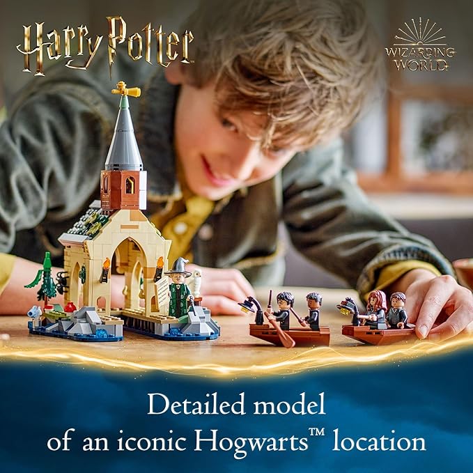 LEGO Harry Potter Hogwarts Boat House Building Toys - Harry Potter Toys for Kids, Girls & Boys, Age 8+ - Birthday Gift with 5 Minifigures - 76426