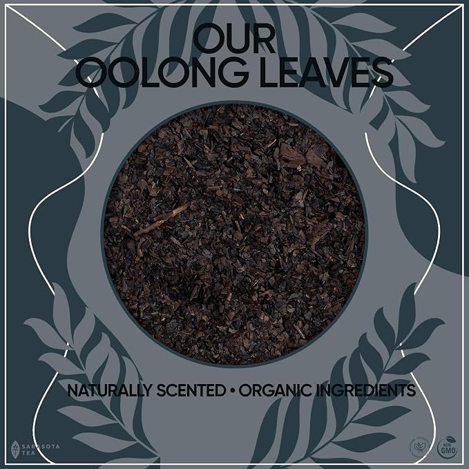 Oolong Tea Loose Leaf 4.4 oz – Premium Chinese Oolong Tea Leaves – Smooth Floral Toasted Flavor – Bulk Loose Leaf – Naturally Caffeinated