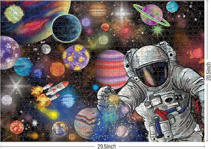Antelope - 1000 Piece Puzzle for Adults, Space Travel Jigsaw Puzzle 1000 Pieces by Lynn Weilin, 29.5In x 20.5In, Thick, Sturdy Pieces, Planets in Space Jigsaw Puzzle