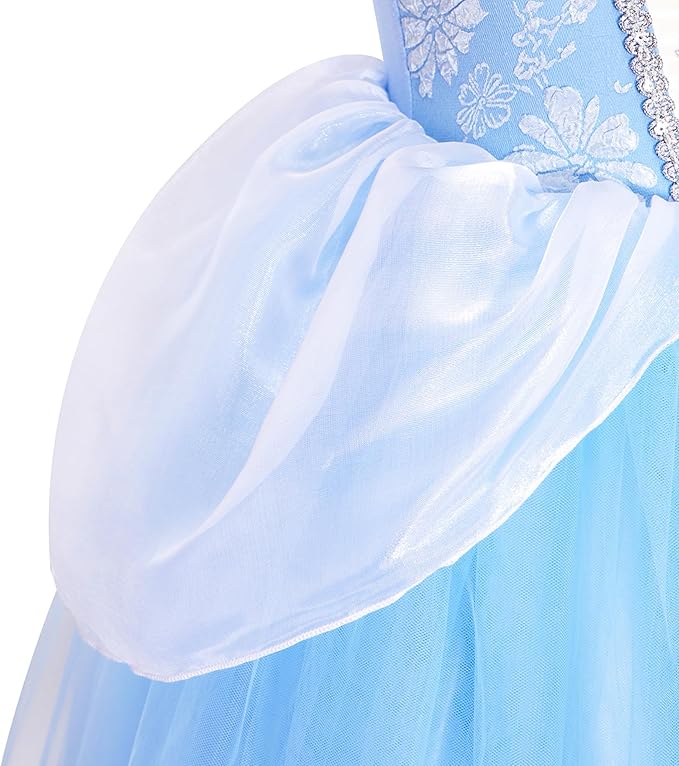 TYHTYM Princess Dress Up for Girls Costume Cosplay Fancy Toddler Halloween Birthday Party Kids