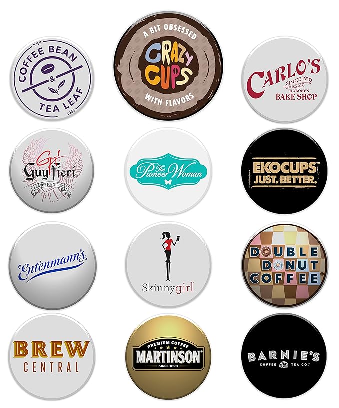Crazy Cups Flavored Decaf Coffee Pods Variety Pack Compatible with Keurig K Cups Brewers, 40 Count, Assorted Decaffeinated Flavored Coffee Sampler(Pack of 1)