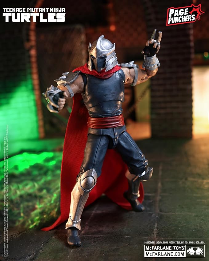 McFarlane Toys-Teenage Mutant Ninja Turtles (Page Punchers) Shredder 5in Action Figure with Comic