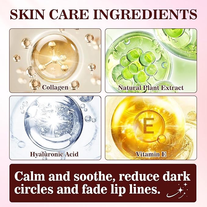 30 Pairs Under Eye Masks Set, Moisturizing Lip Mask for Dry Lips, Under Eye Patches for Dark Circles and Puffiness, Reducing Fine Lines