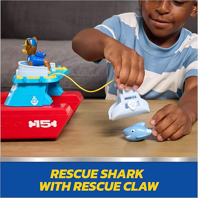 Paw Patrol Sea Patroller Vehicle with Chase and Shark Figure, 2 Patrol Modes, Kids Toys for Boys and Girls Ages 3 and Up