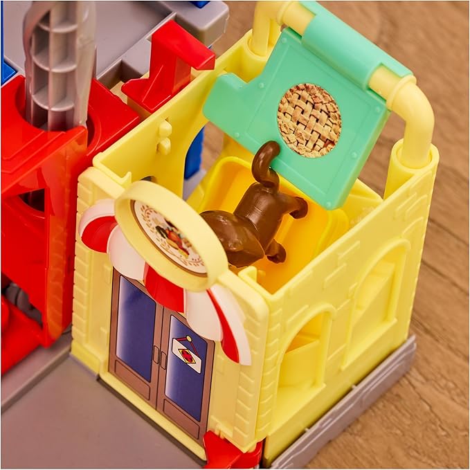 Paw Patrol: Pup Squad, Search & Rescue HQ Playset with Chase Pup Squad Racer, Humdinger Action Figure & Kitty Pal, Kids Toys for Boys & Girls Ages 3+