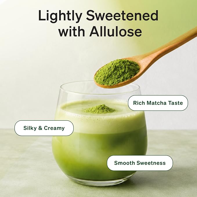 Damtuh Matcha Latte 20g x 7 Sticks – Ceremonial Grade Creamy Korean Matcha Latte Powder Mix, Instant Green Tea Drink for Smooth Café-Style Sweetened without sugar