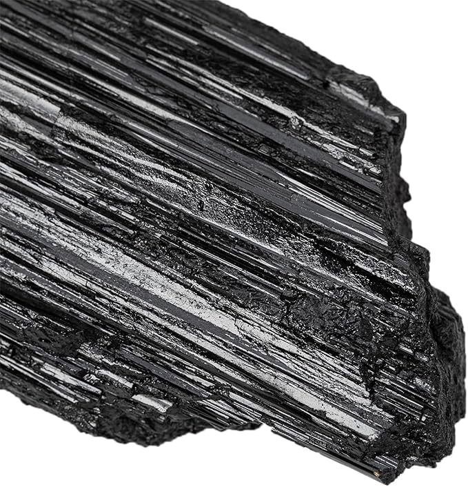 1-1.5lbs Large Raw Black Tourmaline Crystal Natural Rough Stone Healing Crystals for Meditation Reiki Energy Decoration