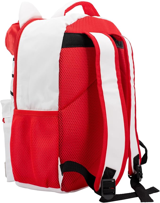 AI ACCESSORY INNOVATIONS Hello Kitty Backpack for Girls, Sanrio Kawaii Bookbag, 16 Inch Anime School Bag with 3D Features