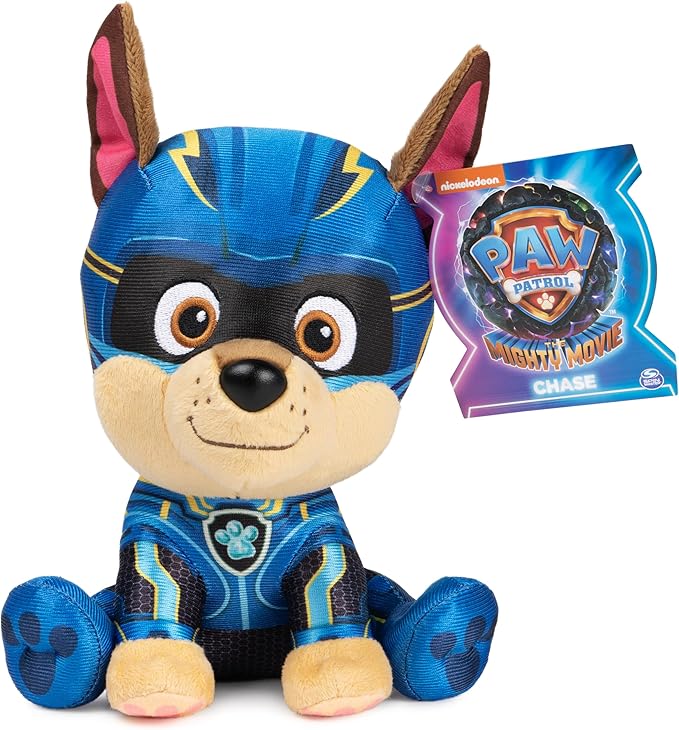 GUND PAW Patrol: The Mighty Movie Chase Stuffed Animal, Officially Licensed Plush Toy for Ages 1 and Up, 6”