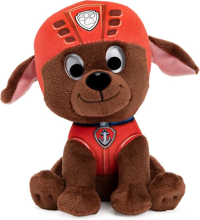GUND Official PAW Patrol Soft Dog Themed Cuddly Plush Toy Zuma 6-Inch Soft Play Toy for Boys and Girls Aged 12 Months and Above