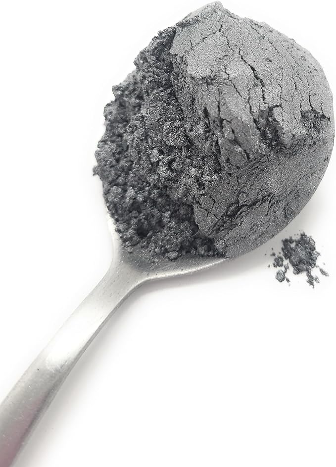 Pearl Mica Powder Pigment Dye - 500 Grams (1.1 lbs) - Best Bulk Price for Fine Arts, Crafting, Painting, Bath Bomb Soap Candle Slime Jewelry Making, Epoxy Resin, Woodworking (Gray GR01)