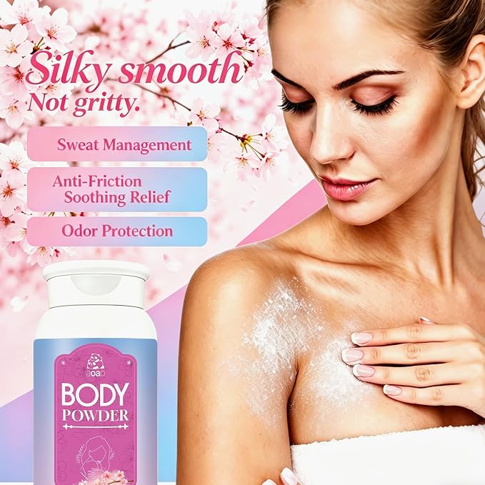 Body Powder for Women Fresh, Talc-Free Dusting Powder for Dryness, Soothing Aloe & Protect Zinc Oxide, Gentle Formula Sweat & Odor Control, Cornstarch Body Powder for Women Daily Freshness, 3.53oz