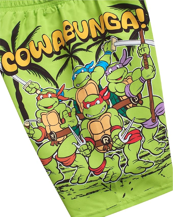 Nickelodeon Boys Swim Trunks - Paw Patrol TMNT Quick Dry Graphic Boys Swim Shorts for Toddler and Little Boy