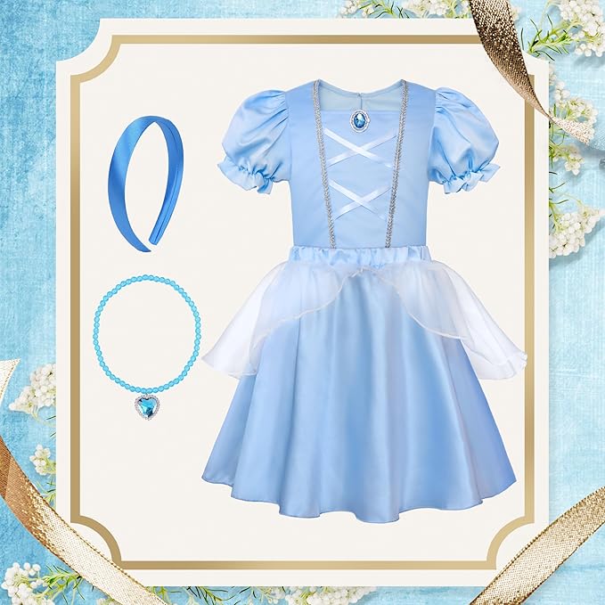 ReliBeauty Princess Dress up for Girls 3-8