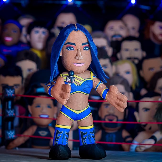 Bleacher Creatures WWE Diva Sasha Banks 10" Plush Figure- A Wrestling Diva for Play or Display