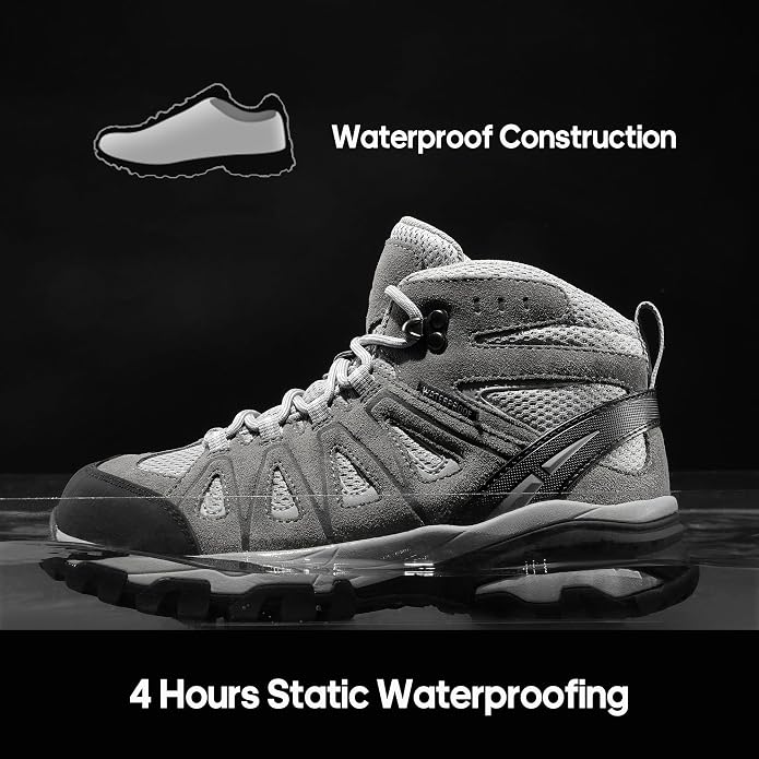 NORTIV 8 Women's Waterproof Hiking Boots Outdoor Trekking Camping Trail Hiking Boot Seeker