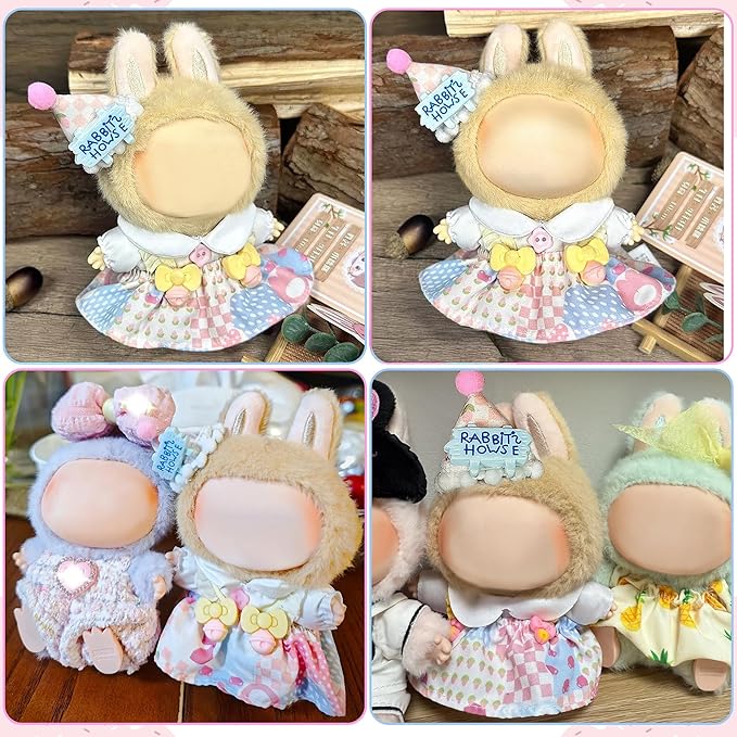 Clothes Fit for 17CM Doll, Fashion Doll Clothes Outfit Set Cute Theme Designer Toys Dress Accessories for Collector Fans Display (Ice Cream)