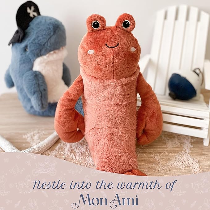 MON AMI Da Pinchi The Lobster Stuffed Animal 10”, Soft & Cuddy Plush Animal, Use as Toy or Nursery Room Décor, for Kids of All Ages, Ocean Animals