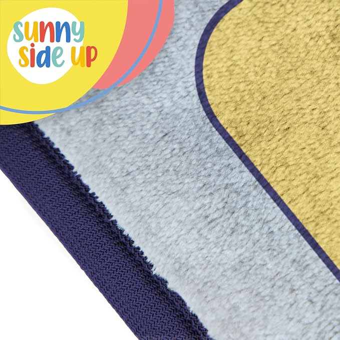 Sunny Side Up Bluey Kids Plush Throw Blanket - Ultra Soft Cozy 46 x 60 Inches - Plush Fleece for Bed, Couch, Sofa, Home Décor, Official Licensed, Multi - Bluey