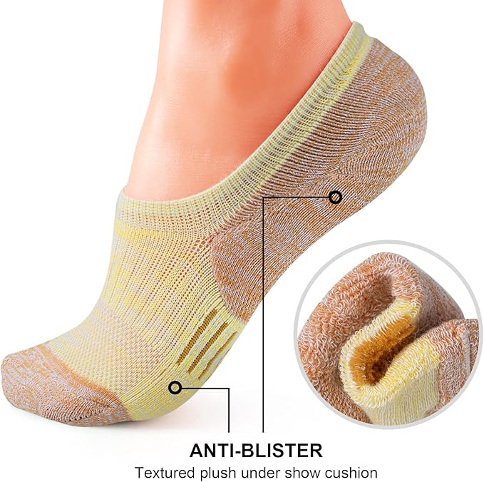 Gonii Womens No Show Socks Athletic Ankle Socks Cushioned Running Low Cut 5-8 Pairs