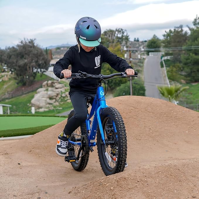 Glerc Mars Kids Mountain Bike, 20 24 Inch Fat Tire Bike for Teen Ages 6-14 Year Old, Bicycle with 2.8-Inch Wide Tires and 6 Speed Drivetrain, Multiple Colors