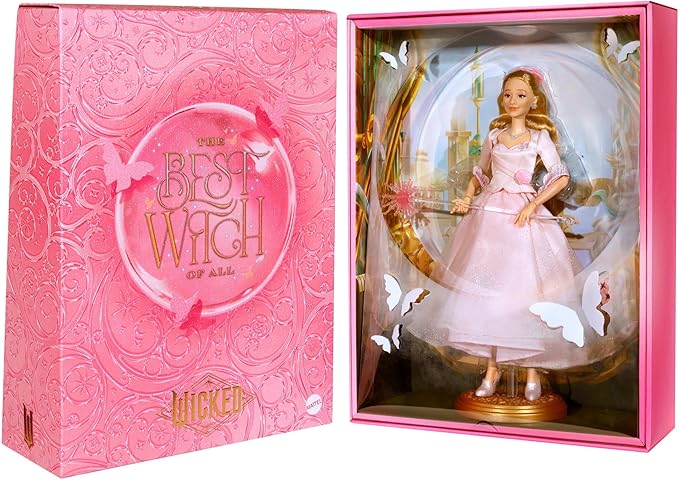 Mattel Universal Pictures' Wicked: for Good Collectible Glinda Fashion Doll with Removable Outfit, Inspired by The Movie